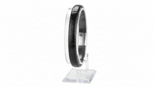 Accessoires Lederarmband Schwarz – Straußenleder – Rhein Fils